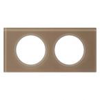  PLAQUE 2P VERRE MOKA 