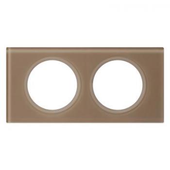  PLAQUE 2P VERRE MOKA 