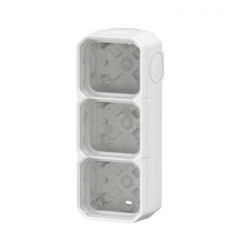  BOITIER 3P H/V BLANC 