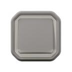  POUSSOIR NO LUM GRIS ENCASTRE 