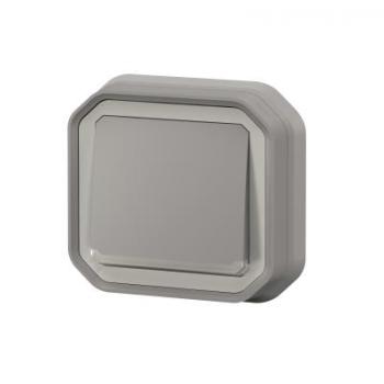  POUSSOIR NO LUM GRIS ENCASTRE 