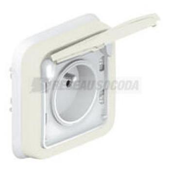  **2P+T F/B BLANC ENCASTRE 