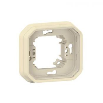  SUPPORT ENCASTRE 1 POSTE BEIGE 
