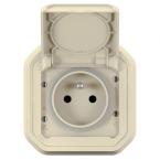  2P+T F/B BEIGE ENCASTRE GRIF 