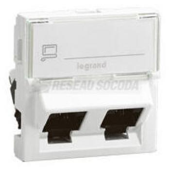  RJ45X2 C6 FTP MOSAIC 2M 45D 