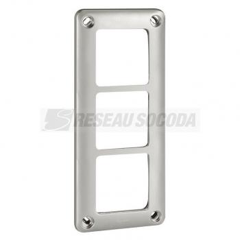  PLAQUE 3 POSTES H/V ENTRAXE 71 