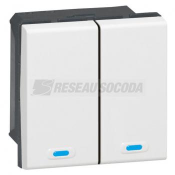  CDE KNX MOSAIC POUSSOIR 2 DIR 