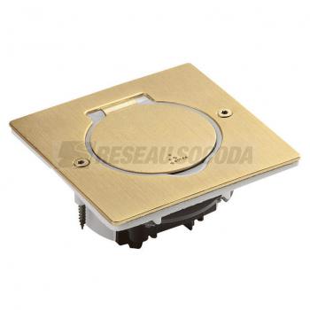  PLATINE SOL CARRE DORE BROSSE 