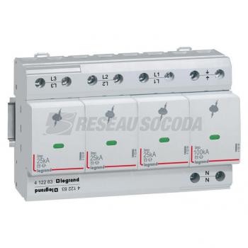  PARAFOUDRE T1 25KA 3P+N +SD 