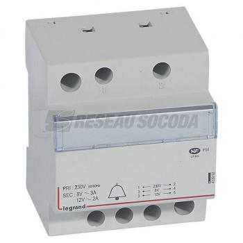  TRANSFO SONNERIE 12/8V 24VA 