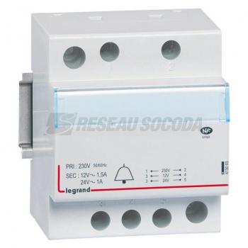  TRANSFO SONNERIE 12/24V 24VA 