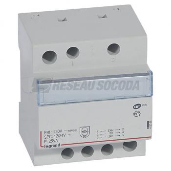  TRANSFO DE SECURITE 12/24 25VA 