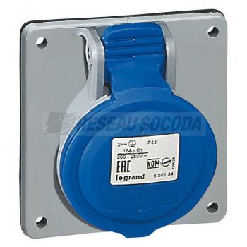  SOCLE TAB 16A 2P+T 230V IP44 