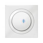  POUSSOIR LUM IP44 BLANC 