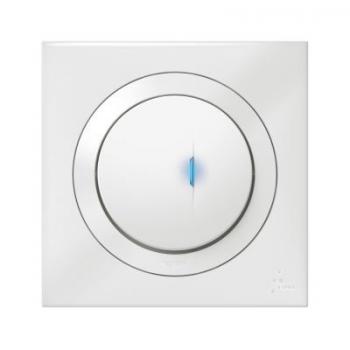  POUSSOIR LUM IP44 BLANC 