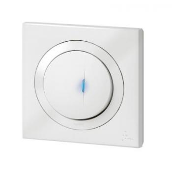  POUSSOIR LUM IP44 BLANC 