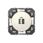  CHARG 2USB A+C 3A 15 W BLANC 