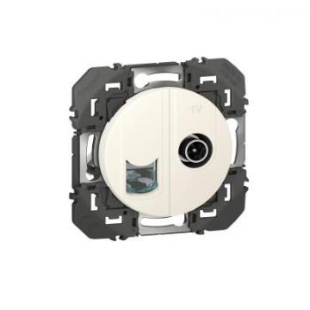  TV ET RJ45 CAT6 STP BLANC 
