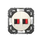  PRISE HT PARLEUR DOUBLE BLANC 