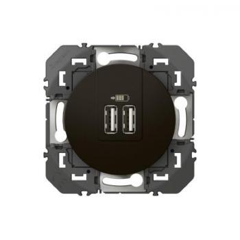  CHARG 2USB A+A 3A 15W NOIR 