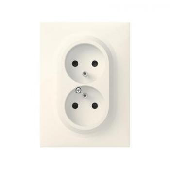  PRISE 2X2P+T 1POSTE ONE BLANC 