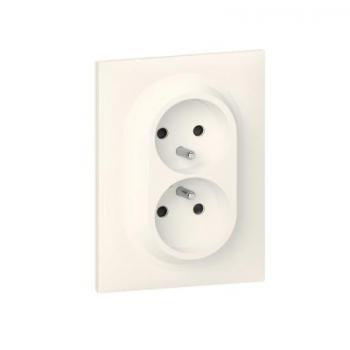  PRISE 2X2P+T 1POSTE ONE BLANC 