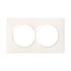  PLAQUE 2P 57MM BLANC 