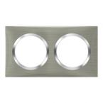  PLAQUE 2P STYLE INOX BROSSE 
