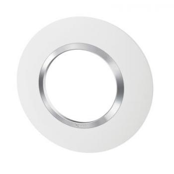  PLAQUE 1P DECO BLC CHROME 