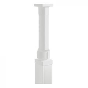 KIT FINITION PERCHE PVC BLANC 