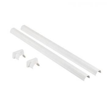  KIT FINITION PERCHE PVC BLANC 