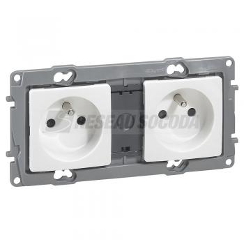  2X2P+T FB BA PRE-CABLEE BLANC 