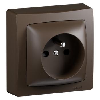  2P+T BORNES AUTO CPLT MARRON 