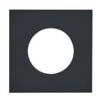  PLAQUE 2P+T EPURE NOIR MAT 