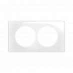  PLAQ 2P ENTR. 57 BLANC EMAILLE 