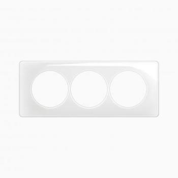  PLAQ 3P ENTR. 57 BLANC EMAILLE 