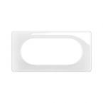  PLAQUE 4 A 5 MOD BLANC EMAILLE 