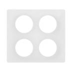  PLAQUE 2X2P BLANC EMAILLE 