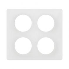  PLAQUE 2X2P BLANC EMAILLE 