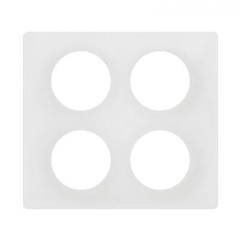  PLAQUE 2X2P BLANC EMAILLE 