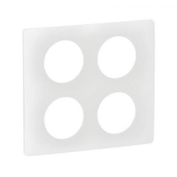 PLAQUE 2X2P BLANC EMAILLE 