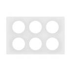  PLAQUE 2X3P BLANC EMAILLE 