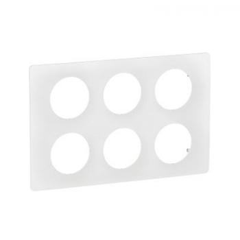 PLAQUE 2X3P BLANC EMAILLE 