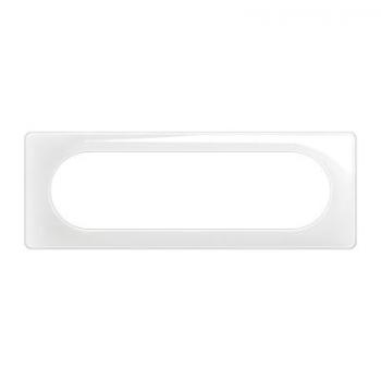  PLAQUE 6 A 8 MOD BLANC EMAILLE 