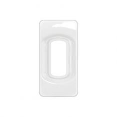  PLAQUE 1 MODULE BLANC EMAILLE 