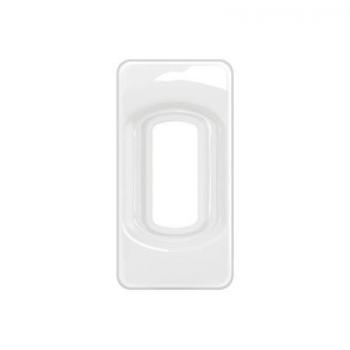  PLAQUE 1 MODULE BLANC EMAILLE 