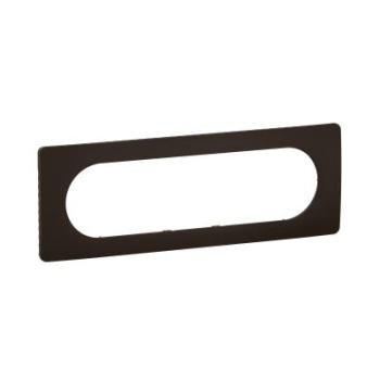  PLAQUE 6 A 8 MODULES NOIR MAT 