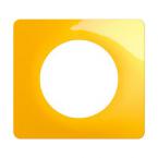  PLAQUE 1 POSTE JAUNE SAFRAN 