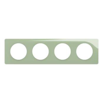  PLAQUE 4 POSTES VERT CELADON 