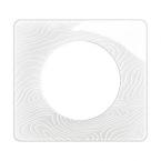  PLAQUE 1 POSTE BLANC RELIEF 